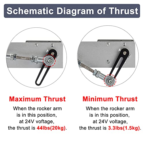 Jqdml 24V150MM120RPM-DJSPQ Upgrade Powerful Motor Diy Reciprocating Linear Actuator Dc 24V 120Rpm High Torque 40 Lbs Adjustable Stroke 30-150Mm/1.18-6 Inch thumb #2