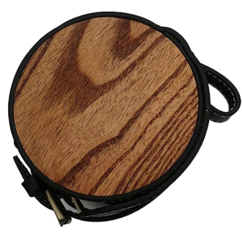 Bike Handlebar Leather Bags With Wood Under Seat Retro Classical Mountain Mtb Road Bike Leather Bag For Cell Phone，Saddle Tail Rear Pouch Seat Storage Bag (Black) #TOP3