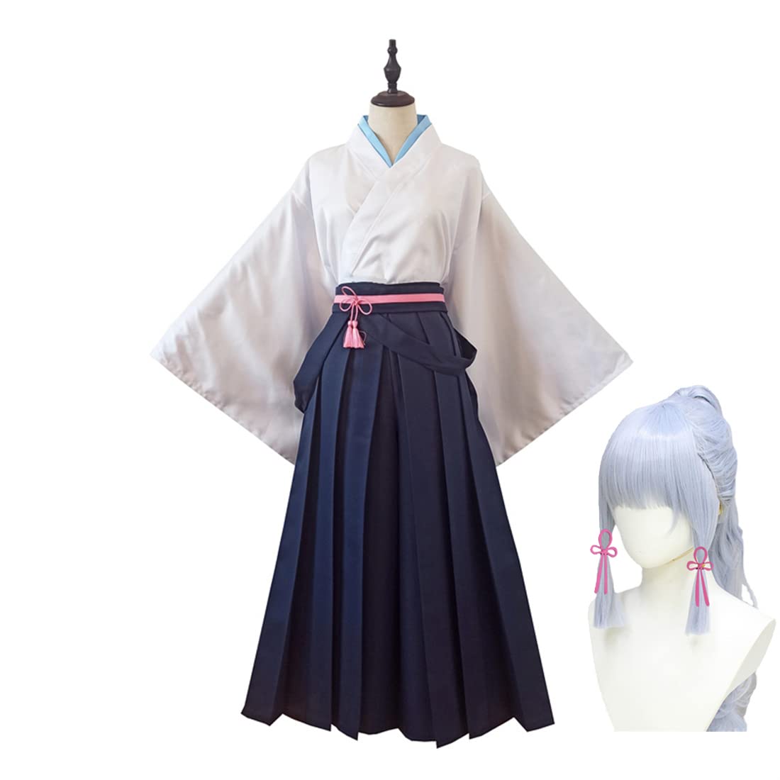 Amazon.co.jp: HAIKE 原神 周辺 6点セット コスプレ衣装 Kamisato 