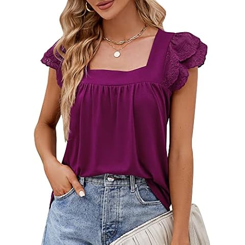 Blusa de Trabajo con Encaje y Volantes Cover