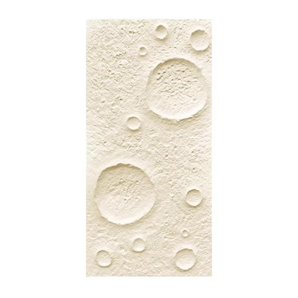 Paneles de Pared con Efecto Piedra, Panel de Pared de imitación de Piedra 3D - Textura de Superficie Lunar, Beige A, decoración Interior y Exterior, Material PU Duradero, fácil de Instalar (