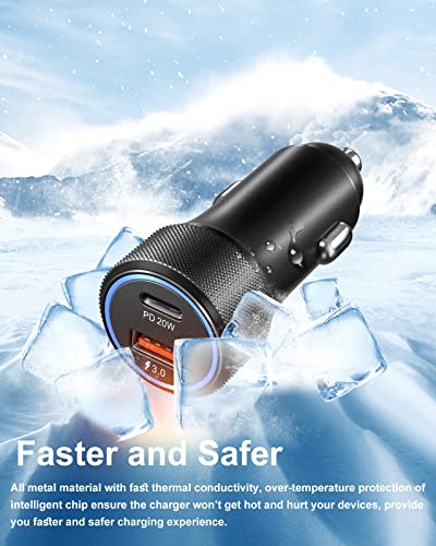 Cargador de coche USB C Eversame soluciona batería baja con cables 4
