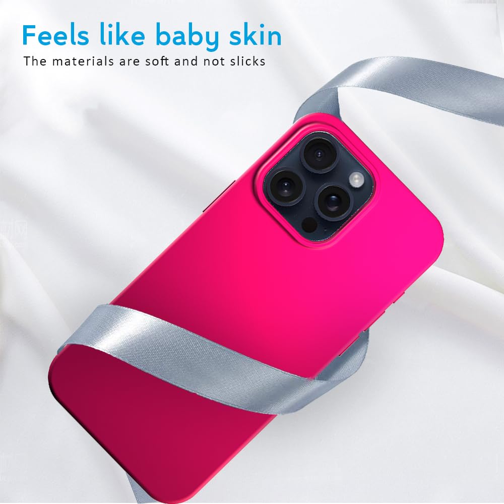 N NEWTOP Cover Compatibile per iPhone 15 Pro Max, Custodia TPU SOFT Gel Silicone Ultra Slim Sottile Flessibile Case Posteriore Protettiva Anti Urto Guscio Proteggi Scocca (Turchese