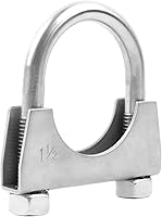 Vista 1 de RP Remarkable Power, Silenciador de perno en U de acero inoxidable/abrazadera de escape (1.5")