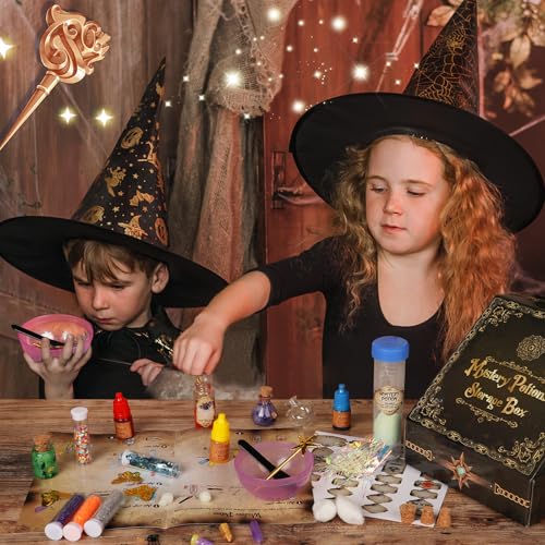 Alritz-Mystery-Potions-Kit-for-Kids-20-Magic-Mix-Witch-Potion-Bottles-Happy-Decorations-Ornaments-Pumpkin-Table-Craft-Toys-Gift-for-Boys-Girls-Age-6-7-8-9-10-11-Indoor-Outdoor-Christmas-Party-Decor