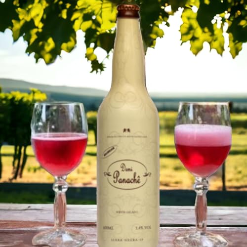 Kit 3 Demi Panache Família Carra 600 ml Premium Gourmet Presente Coquetel Drink Especial Vinho Rosé