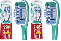 Colgate 360° Whole Mouth Clean Manual Toothbrush, Value 4 Pack, Medium Bristles