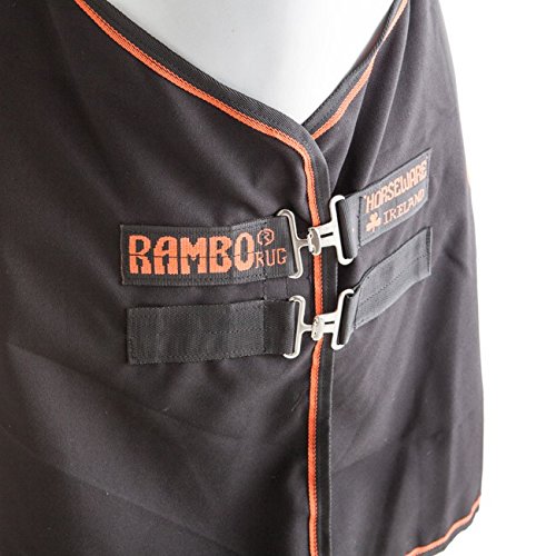 Couverture Rambo Ionique Stable Premium Black Orange Stripe 5 43 - 3