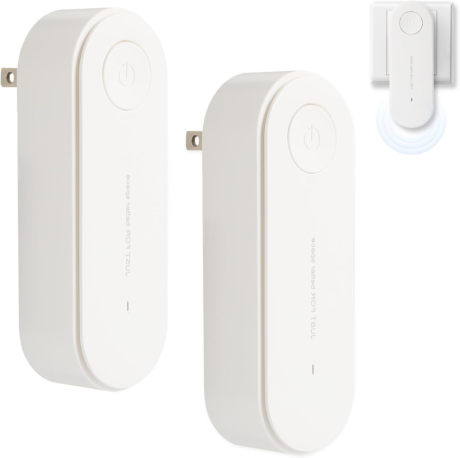 2Pcs Magair Air Purifie, 2026 New Magair Air Purifier Plug In With Replacement Filter, Suitable For Bedrooms, Toilets, Closets, Pet Room