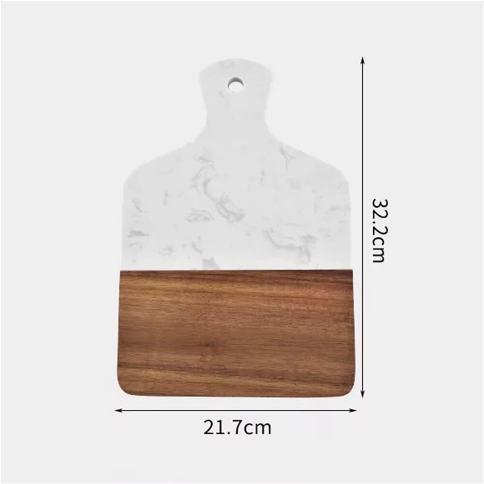 Tablas Cocina Tabla De Cortar Mármol Acacia, Charcutería Madera, Tablas Cocina para Pan, Carne Tabla De Cortar(A)