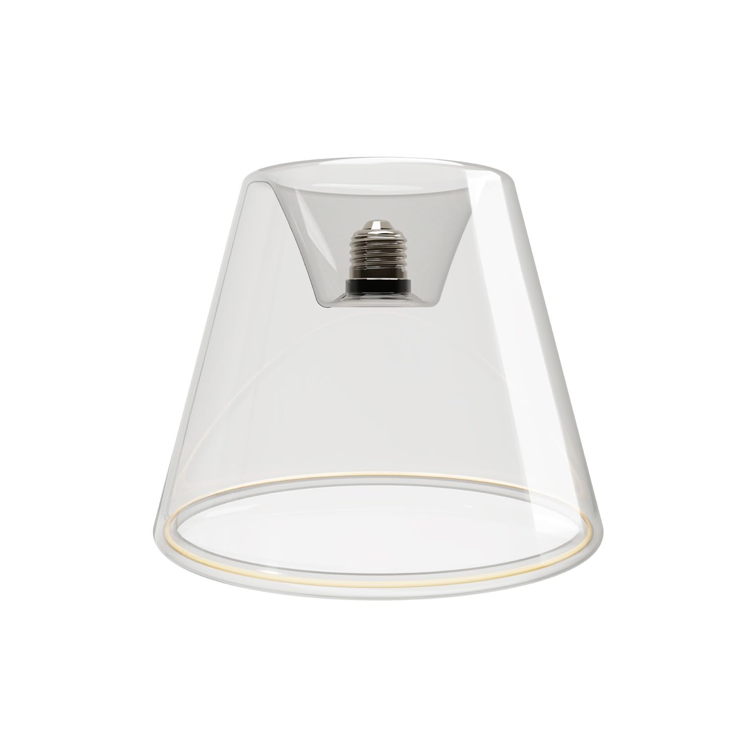 creative cables - Suspension Ghost avec ampoule conique transparente pour rails - Ampoule incluse