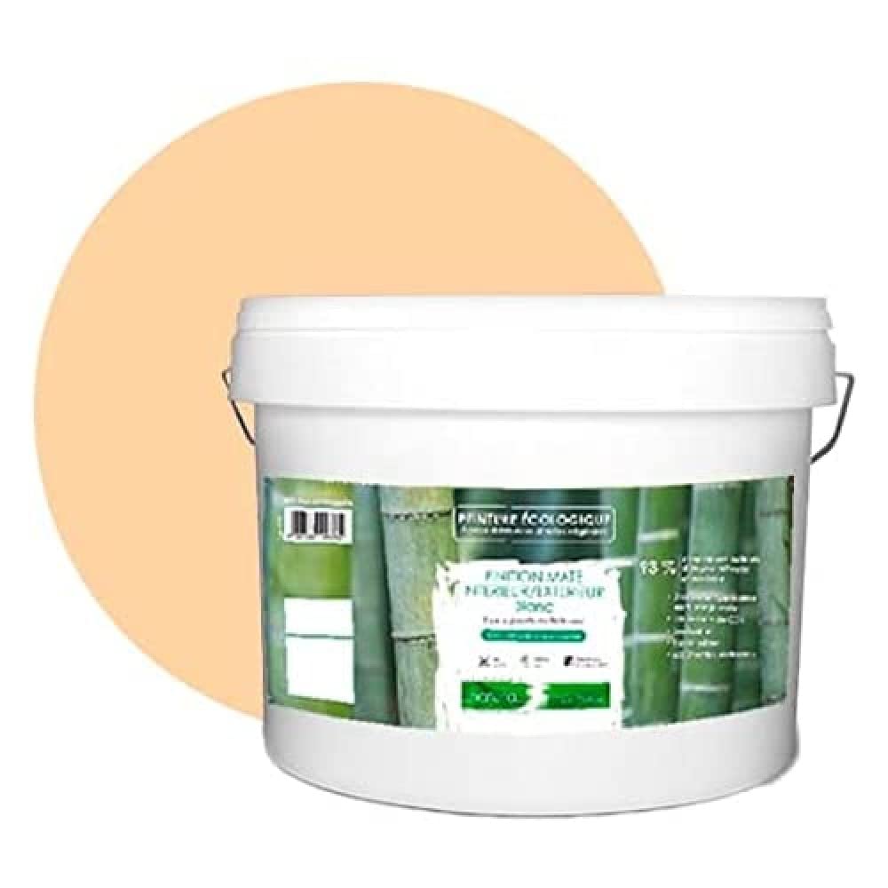 BOX DECO COULEURS Pintura natural ecológica interior exterior aspecto mate Natura – 10L /130m² [Clase energética A+], Beige Nude