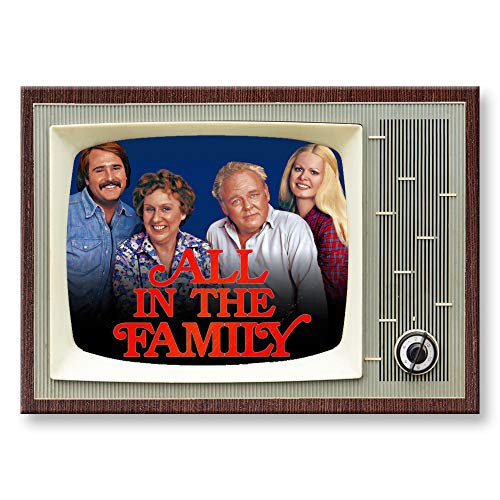 Imán decorativo retro para refrigerador TV All in The Family miniatura 1