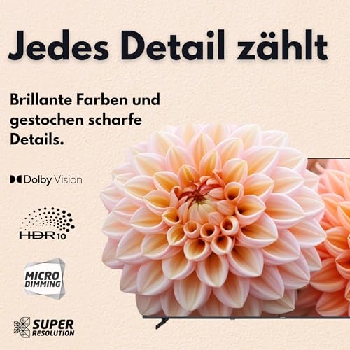 Vestel QLED Fernseher 75 Zoll Fire TV 4K UHD Fernseher, Smart TV mit Dolby Vision HDR, Dolby Atmos und integriertem Triple-Tuner, HDR TV 75QF9940 schwarz – Bild 6