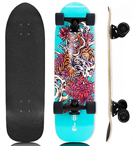Fireball Complete Cruiser Skateboards For Adults & Kids - Fully Assembled In Usa - 29.5 X 8.5 In - Limited Edition Mini Cruiser Longboard For Cruising & Commuting (Bodilpunk Studio) #TOP20