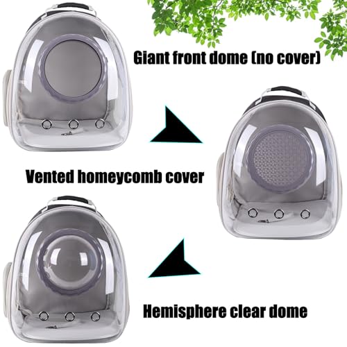 Sac à dos pour chat transparent avec capsule spatiale et extension avant - 7