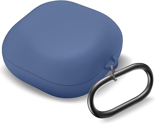 MOLOVA Funda de silicona compatible con Samsung Galaxy Buds 2 Pro/Galaxy Buds 2/Galaxy Buds Pro/Galaxy Buds Live, azul medianoche