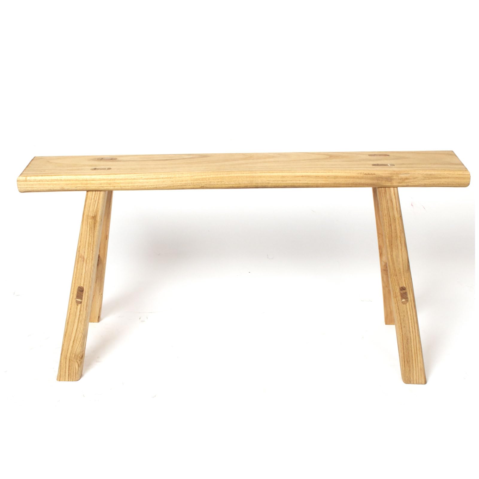 Wood Bench Vintage Noodle Bench Small Wooden Bench for Bedroom Entryway Handmade Solid Wood Decorative Bench 2-3ps Kitchen & Dining Room Benches