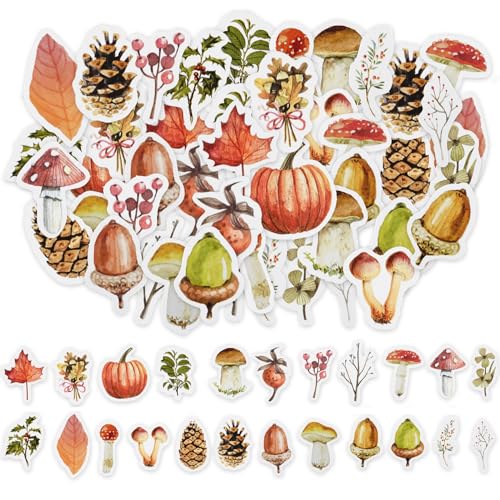 46pcs Aufkleber für Scrapbooking Kleine Scrapbook Aufkleber Set, Journaling Bullet Junk Journal Supplies, Planer, Kid DIY Art Crafts, Laptop, Koffer (Stil-17) Colorful