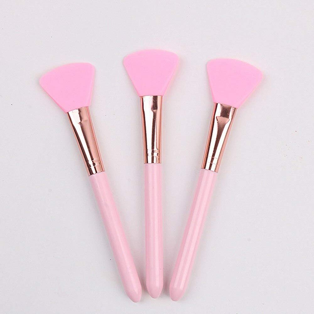 Nail Brushes 1/5pcs/lot Soft Silicone Facial Face Mash Pink Fan Shaped Makeup Brush Cosmetic Tools Skin Care Brochas para Maquillaje - (Color: 1Pcs)