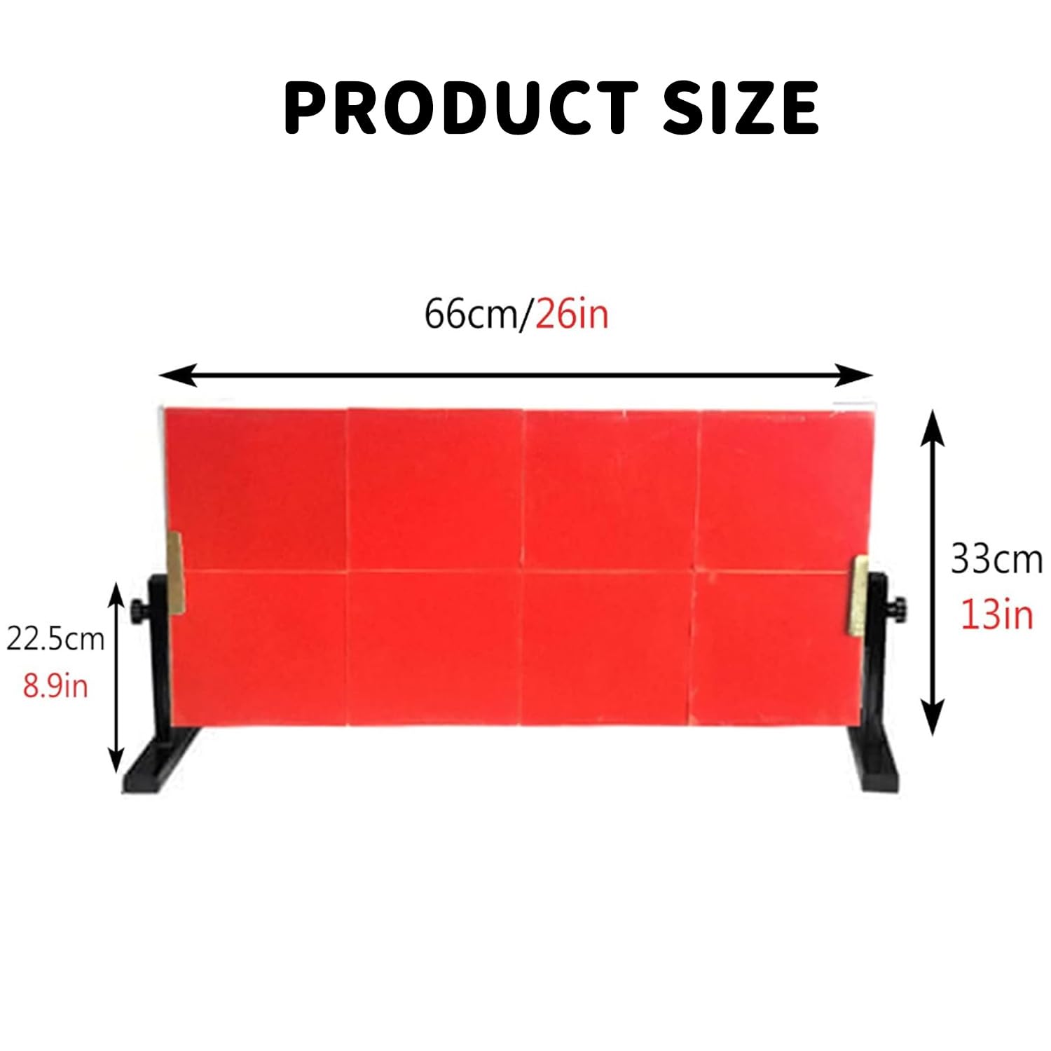 Planche de Tennis de Table Rebond avec 8 caoutchoucs Rouges Planche de Retour de Tennis de Table Pro Return pour la Maison, la Gym, l'intérieur et l'extérieur