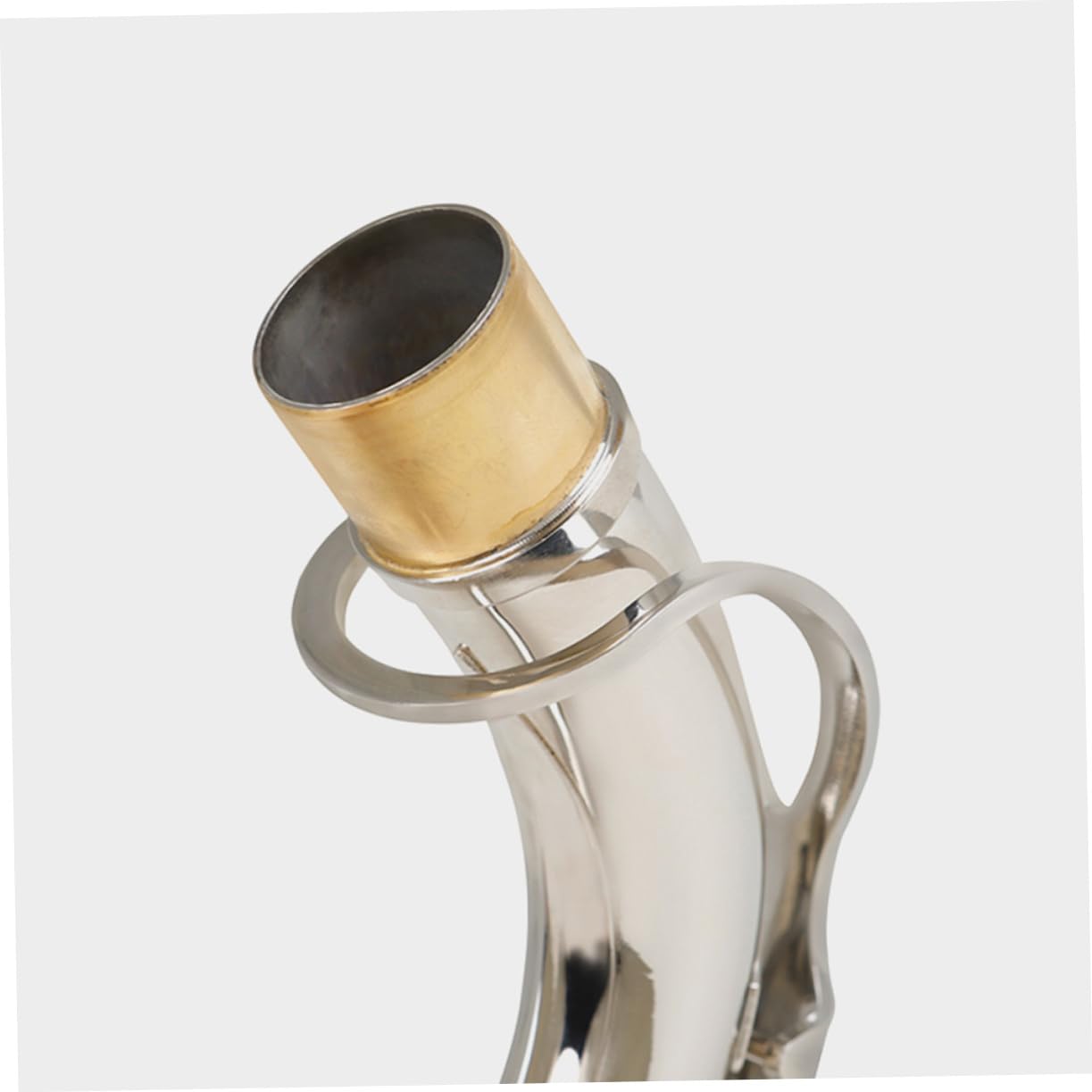 VICASKY Collo Lavorazione di Precisione e Sassofono Tenore per Curvo Facile Installazione in Ottone Placcato Argento Diametro 27,5 Mm, Accordatura in Si Bemolle