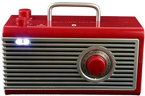 Radio Kaito CBR3 AM/FM Bluetooth con linterna LED rojo miniatura 1