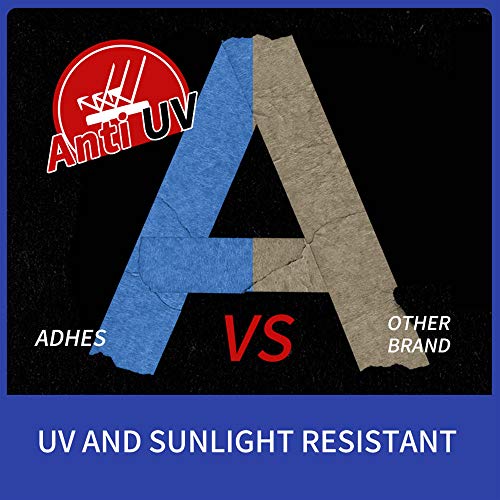 Adhes Blue Painters Tape,Blue Tape,Masking Tape For Painting,Paint Tape,No Residue Outdoor 0.94 Inch X 60 Yard #TOP6