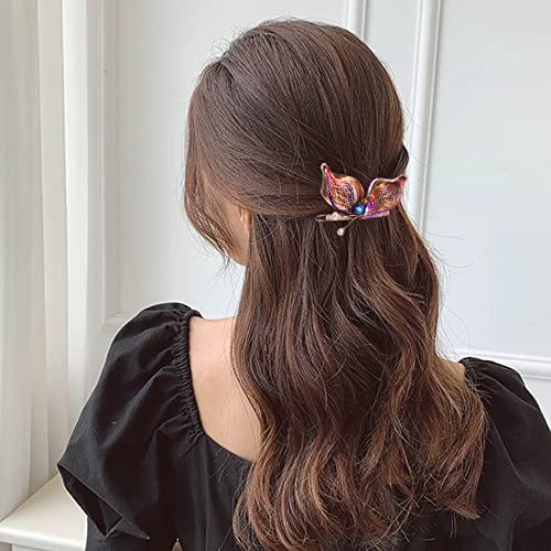 Jayongnee Clip Butterfly Hair Barrettes For Women, Hair Clips For Women,Butterfly Hair Barrettes For Thin Hair Fancy Hair Clips With Handmade Metal Copper Wire #TOP6