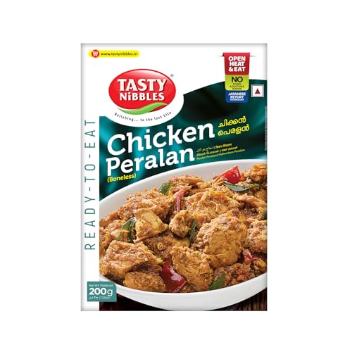 Image of TASTY NIBBLES Ready to Eat Chicken PERALAN | Kerala Special | Open Heat & Eat | Non-Vegetarian | No Added Preservatives | Japanese Retort Technology 200GM Pouch (Pack of 1)