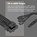 EZDIY-FAB GPU Power Sleeved Cable Extension, 16pin(12+4) 12VHPWR PCIe 5.0 Connector Male to 3X PCIE 8 PIN for RTX4070ti/ 4080/ 3090Ti, with Pre-Installed Cable Combs-16AWG/Black