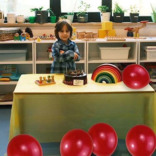 Image of 120 Pack Pearl Red Balloons, Bright 12 inch Royal Red Latex Party Balloons for Birthday Wedding Baby Shower Halloween.