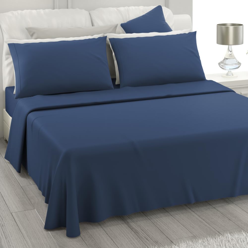 Lenzuola Stampate Lenzuola 100% Cotone Una Piazza E Mezza Con Stampa Farfalle - Set Completo Completo Lenzuola Cotone - Foto 3