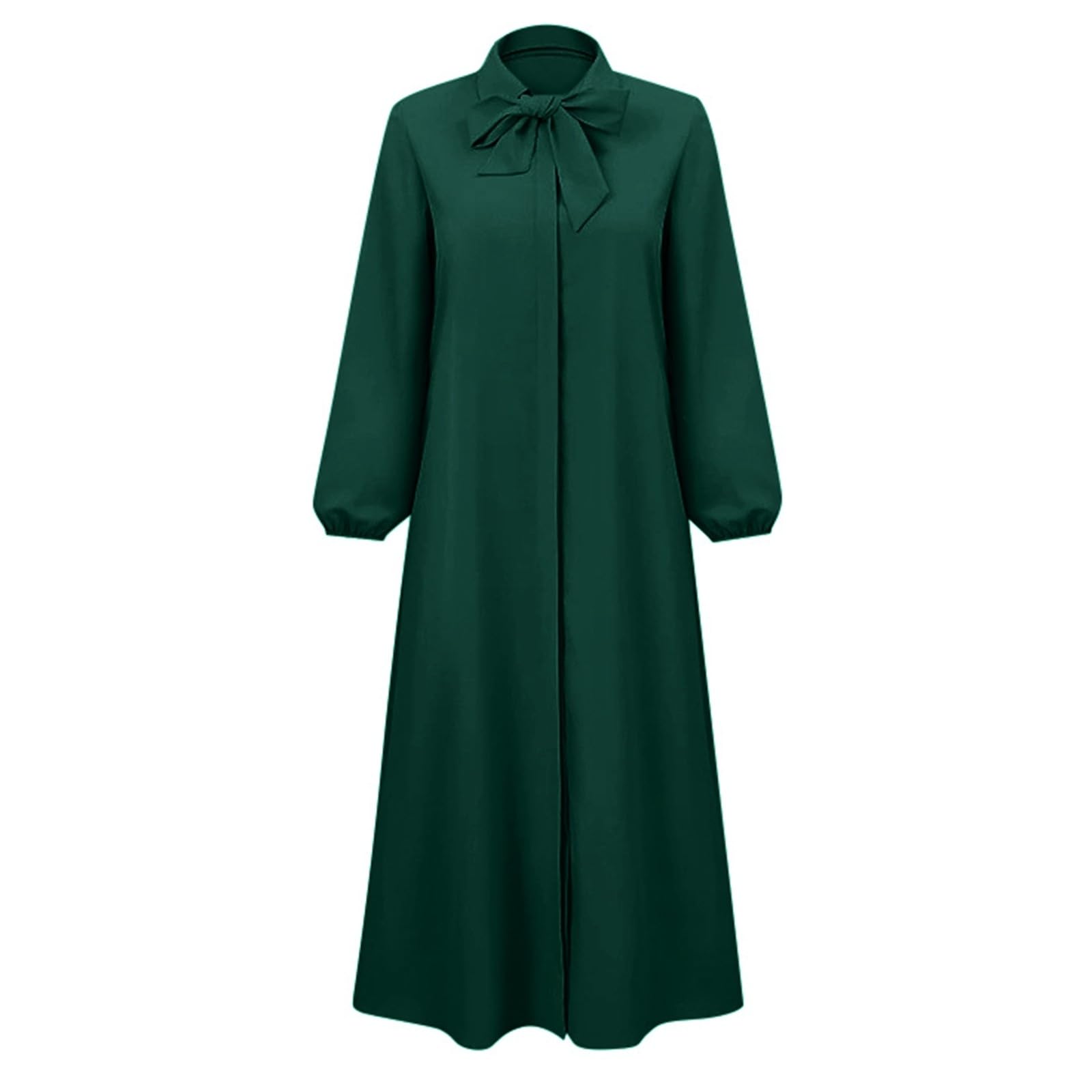 2026 Chemise à Manches Longues et pour Femmes nœud Unie Poche Cardigan Ample Longue