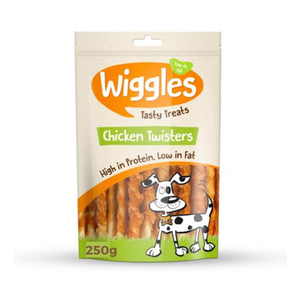 Chicken Dog Treats Twister Natural High-protein Low Fat Re-sealable Dog Training Treats (1, 250g)
