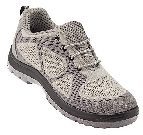 Image of NEOSAFE Falcore A2011 Sports Line Low Ankle Safety Shoes, ISI Marked with Steel Toe and Puncture Proof Mid Plate, Grey, Size 5