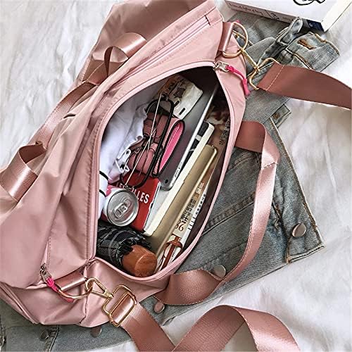Large Travel Tote Gym Bag Waterproof Handbag Travel Duffel Bags with Shoe Pocket, Ideal Women Multifunctional Capacity Folding Travel Bags 4 Large Travel Tote Gym Bag Waterproof Handbag Travel Duffel Bags with Shoe Pocket, Ideal Women Multifunctional Capacity Folding Travel Bags