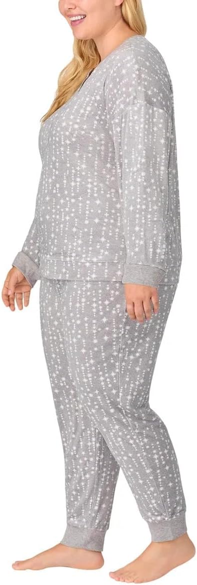 Nautica Womens Pajamas - Cozy Silky Fleece - 2 Piece Long Sleeve Winter Sleepwear Set for Women - Image 7