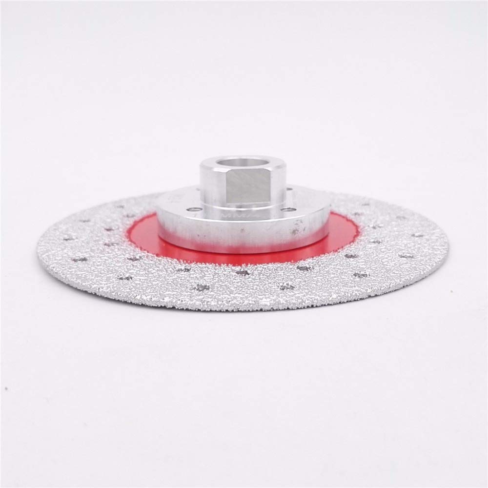 Doppelseitige vakuumgelöteten Diamant-Ausschnitt-Schleifscheibe M14 Gewindeschneid Shaping Polierstein Porzellan Räder Schleifscheibe (Color : 125mm, Size : 2pcs)