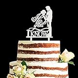 アクリル製 I Love You I Know ケーキトッパー スターウォーズテーマ ウェディングケーキトッパー ハンとレイア ケーキトッパー (シルバー)