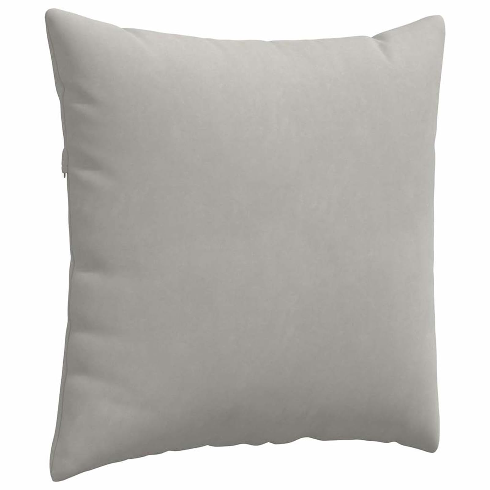 2 cuscini da divano, grigio chiaro, 80 x 80 cm, tessuto sfoderabile, con imbottitura in poliestere, per soggiorno, camera da letto e ufficio in casa