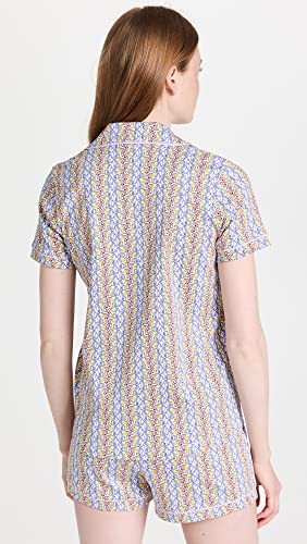 Roller Rabbit Women's Tie Dye Daze Polo Pajama Set, White, Xl #TOP2