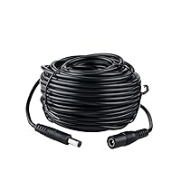 Vista 1 de DC Power Adapter Extension Cable 60 feet 2.1mm x 5.5mm 12V Compatible for 12V DC Power Adapter,LED,CCTV Camera,Security WiFi Camera,DVR