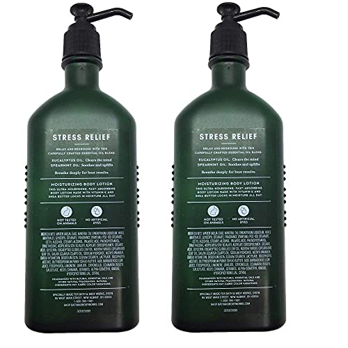 Bath & Body Works Aromatherapy Stress Relief - Eucalyptus + Spearmint Body Lotion, 6.5 Fl Oz, 2-Pack - Image 3