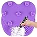 Ranphykx Silicon Makeup Brush Cleaning Mat Makeup Brush Cleaner Pad Cosmetic Brush Cleaning Mat Portable Washing Tool Scrubber with Suction Cup