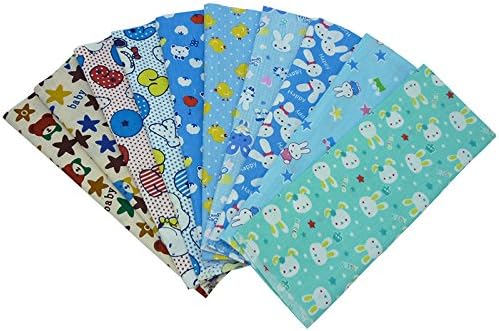 40pcs 15.7" x 19.7" Cartoon Printed Cotton Fabric,Baby Kids Bedding Fabric Textile for DIY,Patchwork,Quilting,Sewing