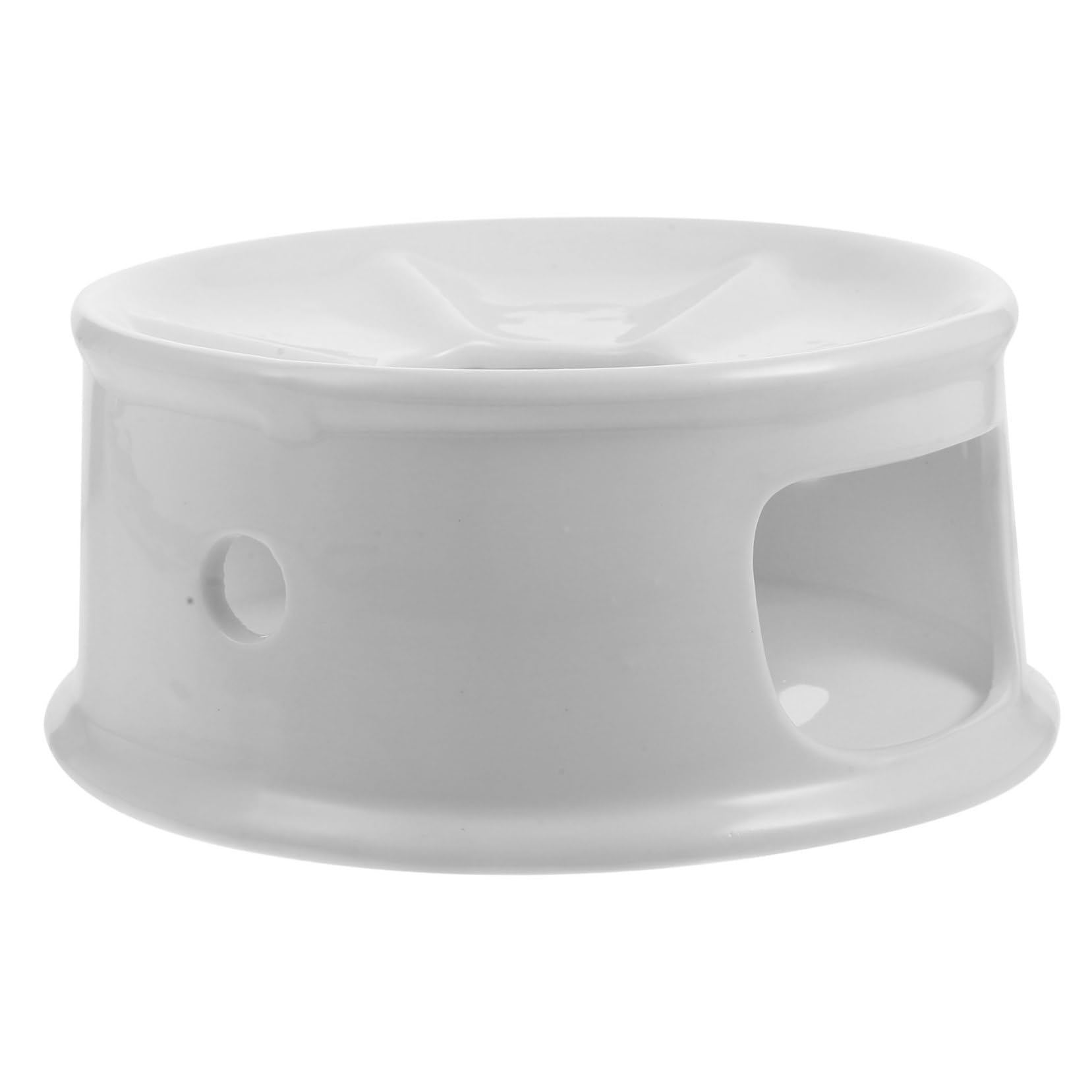 OUNONA Vintage Ceramic Teapot Warmer Retro Heating Base for Tea Multi-Functional Teapot Holder Elegant Design for Home Office Use Warming Teas Foods