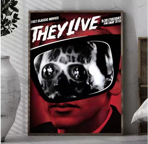 Poster du film They Live tableau sur toile 50x70 cm sans cadre MZOwallpaper