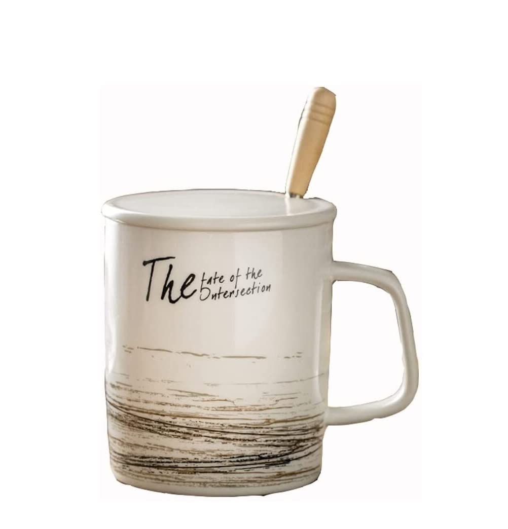 Tazzine Caffe Feste Tazza Grande da caffè in Ceramica Creativa tè Viaggio Regali Tazze E Tazzine Bicchieri Multifunzionali for Bevande Tazza tè(A)
