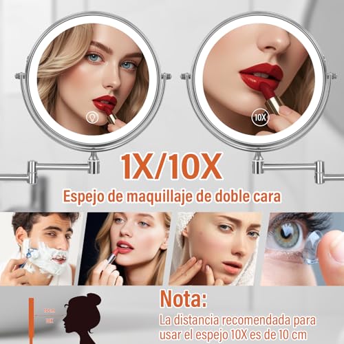 La Mejor Selección de Espejos de aumento de pared los mejores 10. 6 Imagen adicional